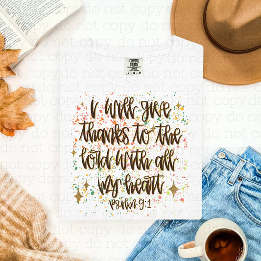 I Will Give Thanks - Design Only
